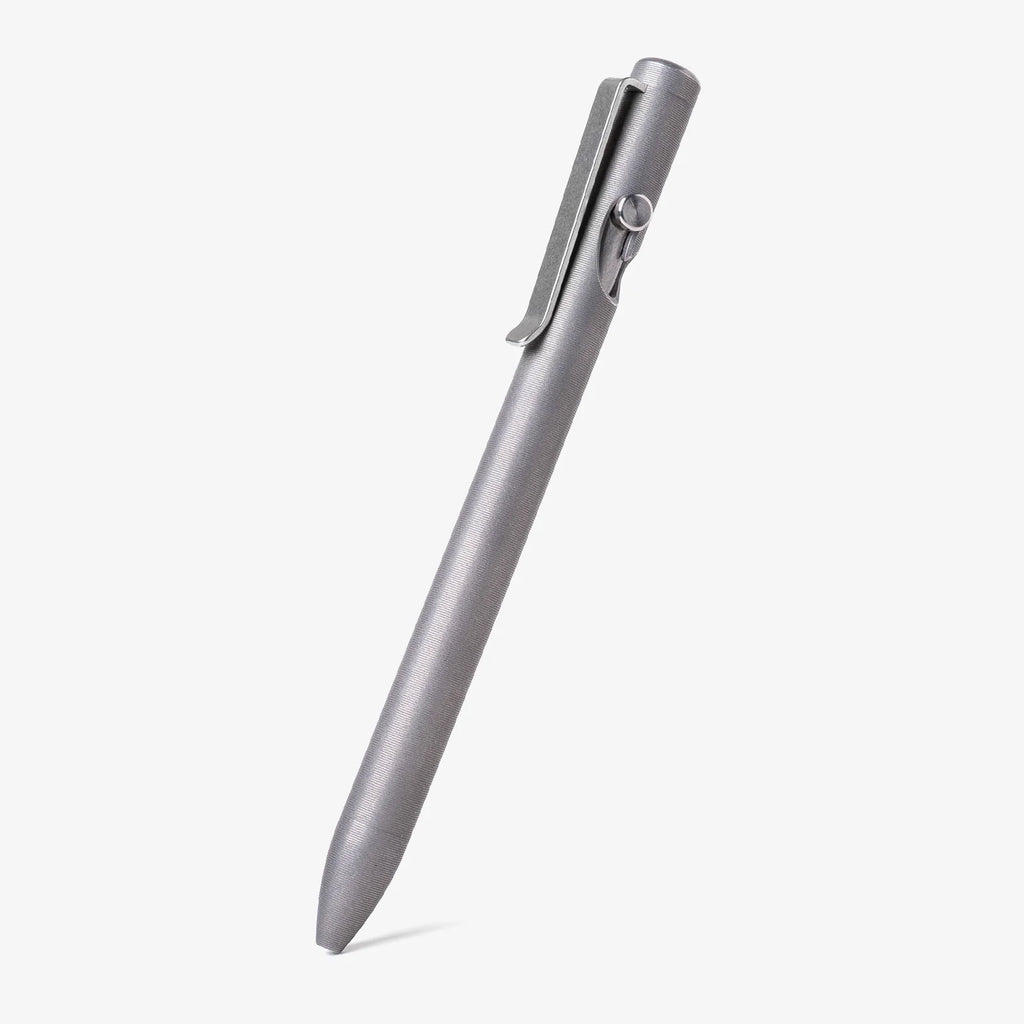 Tactile Turn Stonewashed Bolt Action Titanium Pen