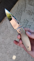TRM Neutron 2 Mike Irie Custom Compound Mirror Grind CPM 154 – Lizard Skin or Pinstripe Titanium Scales