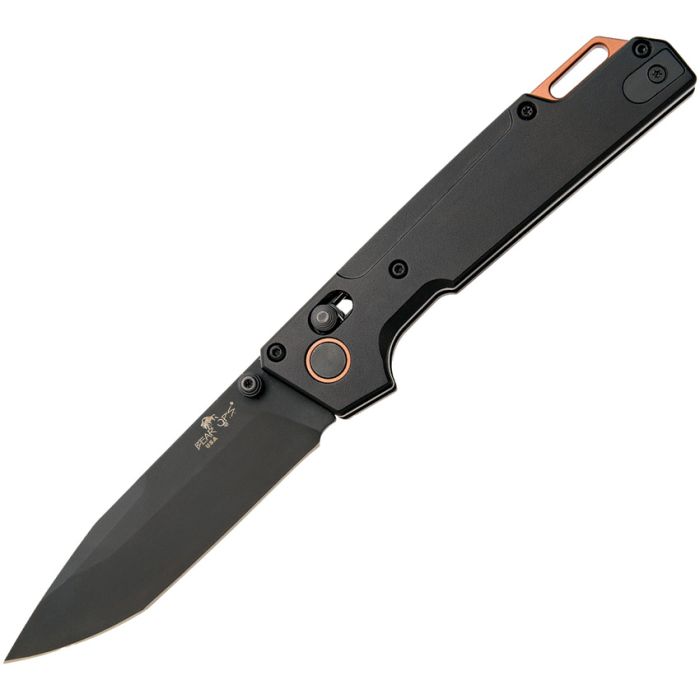 Bear & Son Nekama Slide Lock Black Aluminum scales 14C28N modified Tanto blade