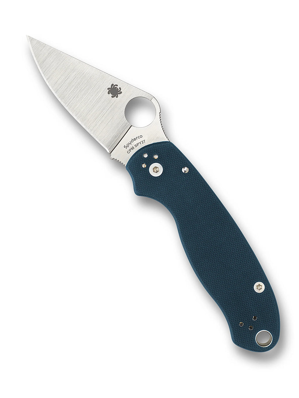 Spyderco Para3 Compression Lock Spy 27 Steel Blue G10 Scales