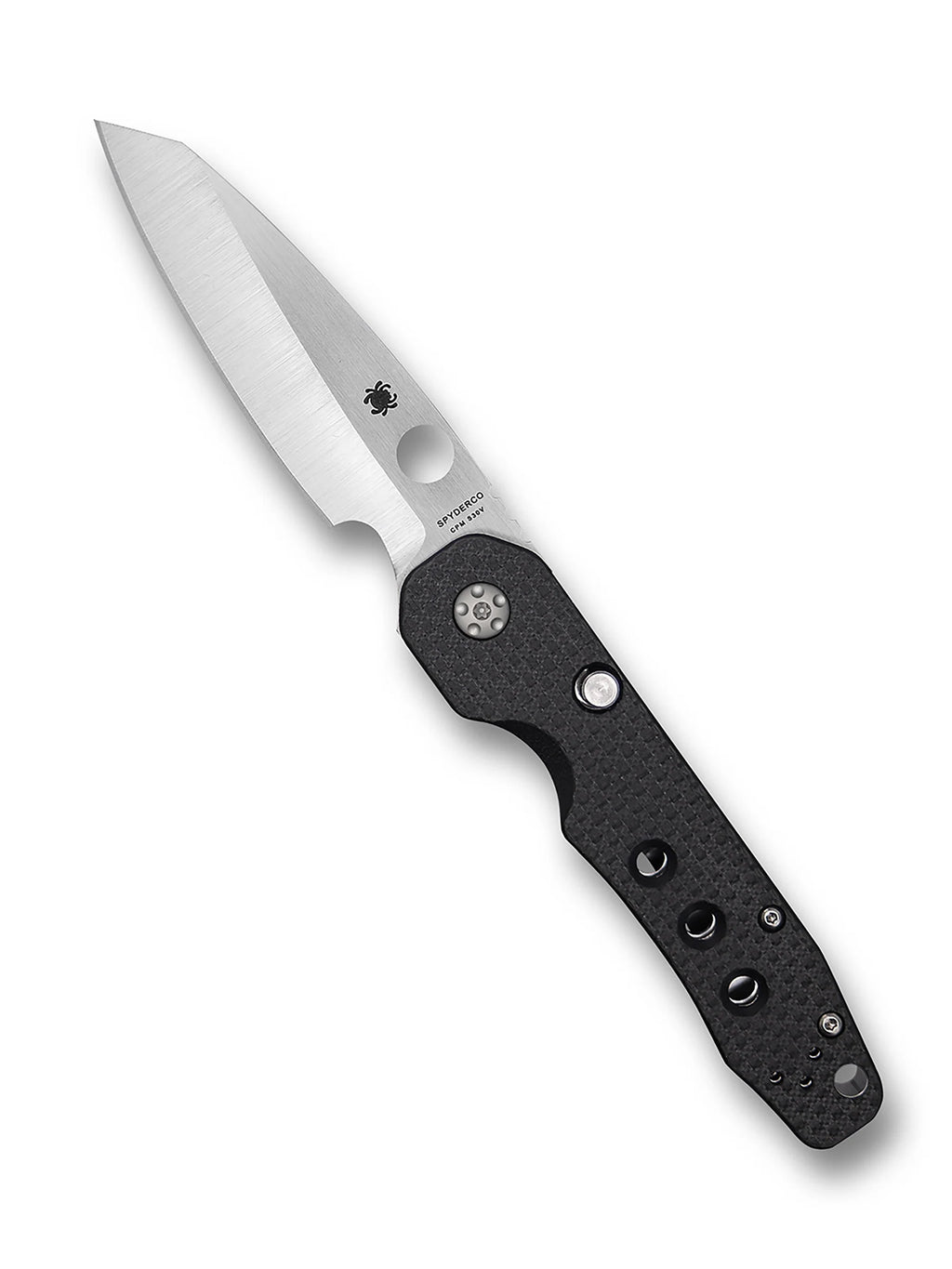 Spyderco Smock Button Compression Lock Carbon Fiber/G10 scales S30V Blade Steel