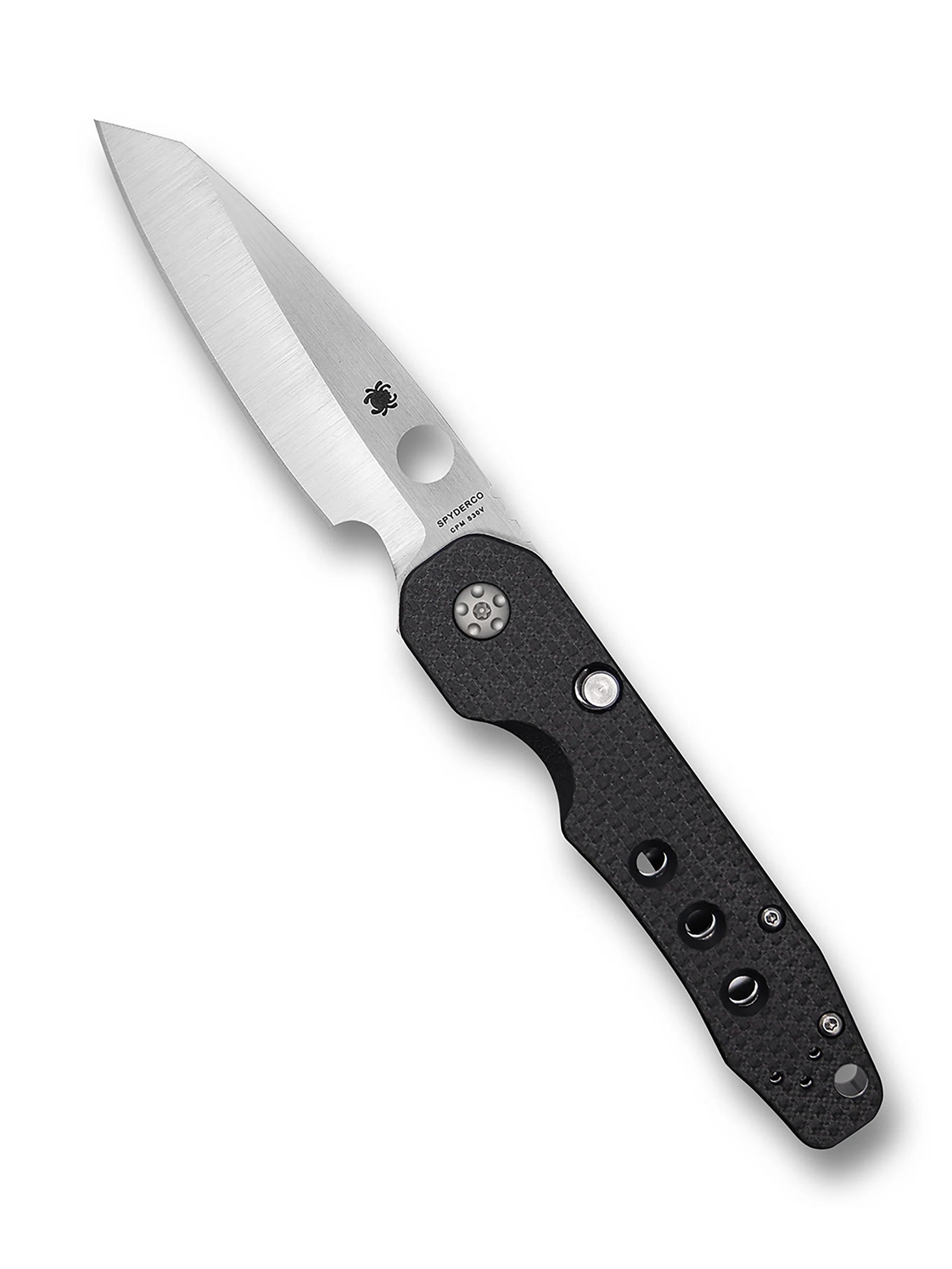 Spyderco Smock Button Compression Lock Carbon Fiber/G10 scales S30V Blade Steel
