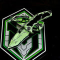 Heretic Knives Manual Medusa Toxic Green UV Reactive Cell Shading Magnacut Recurve Tanto Blade