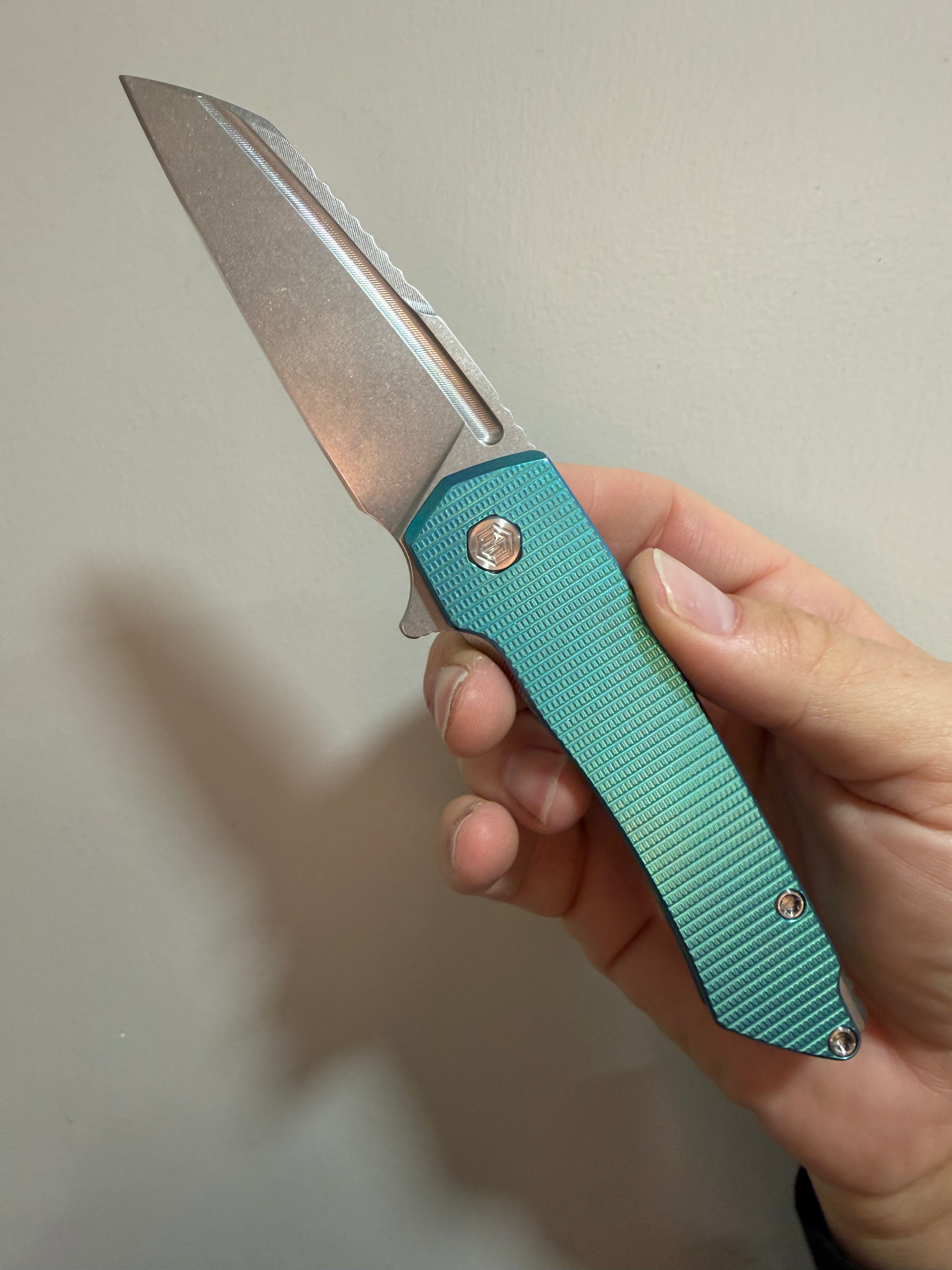 MachineWise Mojave – S60V Sprint Run – Teal Anodized Frag Titanium – USA Made