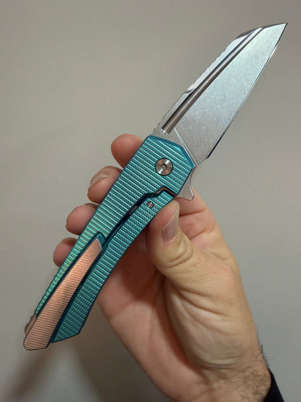 MachineWise Mojave – S60V Sprint Run – Teal Anodized Frag Titanium – USA Made
