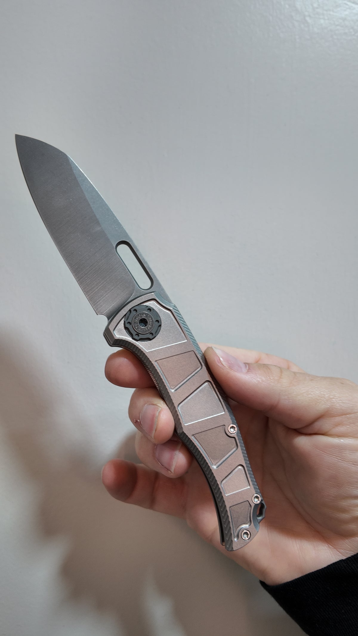 Rangermade Knives OBJ-2 – MagnaCut Sheepsfoot – Titanium – USA Made