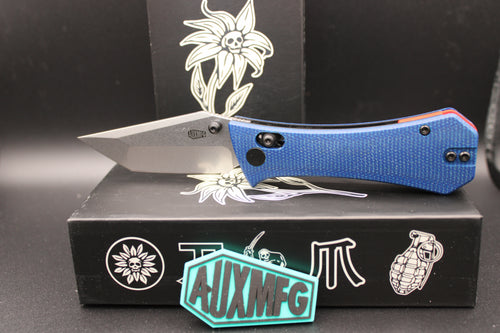 Auxiliary Manufacturing Coffin Tanto Crossbar Lock Micarta Handle