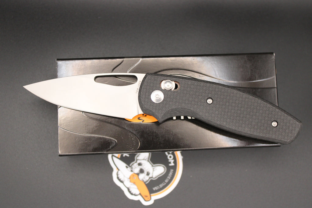Three Rivers Manufacturing Bulldog Rev B River-LOK Flat Textured Carbon Fiber Magnacut Blade Steel