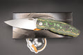 TRM-Three Rivers Manufacturing Neutron 2 Toxic Storm Fat Carbon Fiber Scales Liner Lock Magnacut Steel Blade
