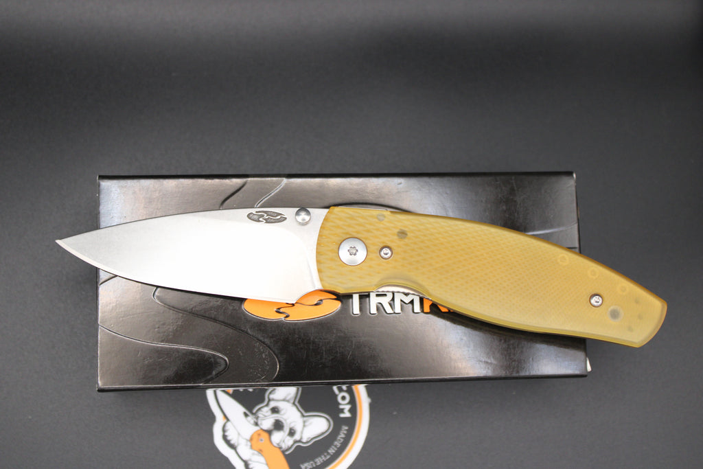 TRM-Three Rivers Manufacturing Neutron 2 Ultem Scales Liner Lock 20CV Steel Blade