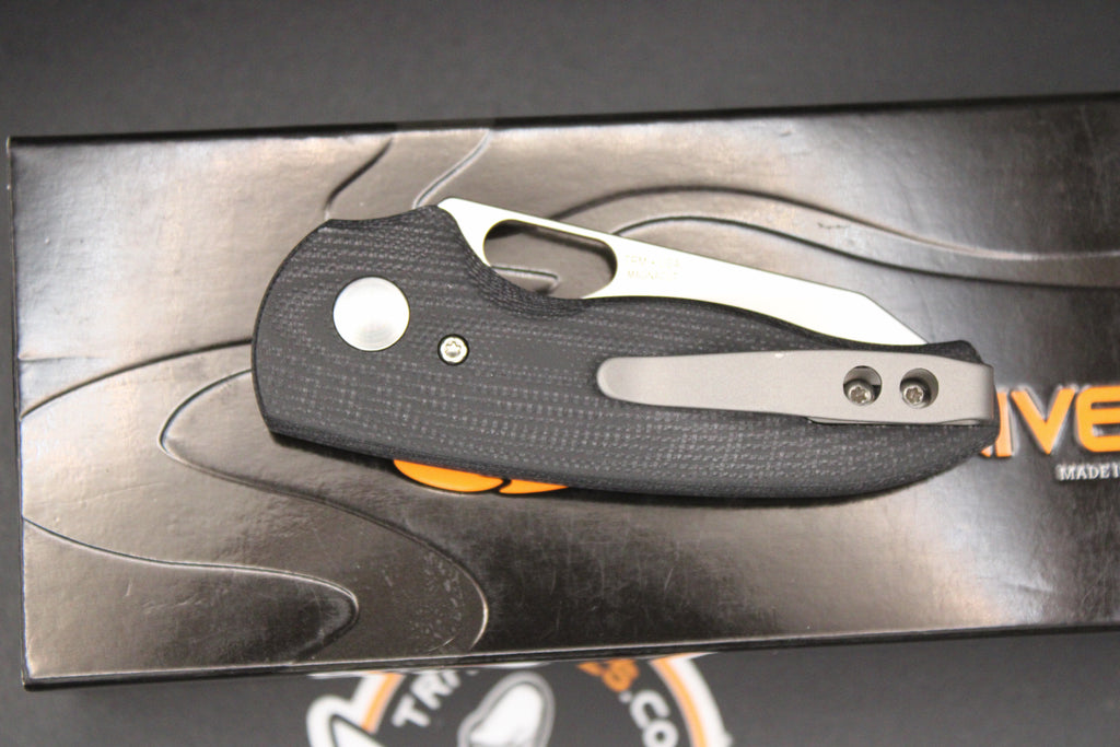 Three Rivers Manufacturing TRM Holier Nerd Linerlock MagnaCut Jet Black G10 3D Contoured Smooth
