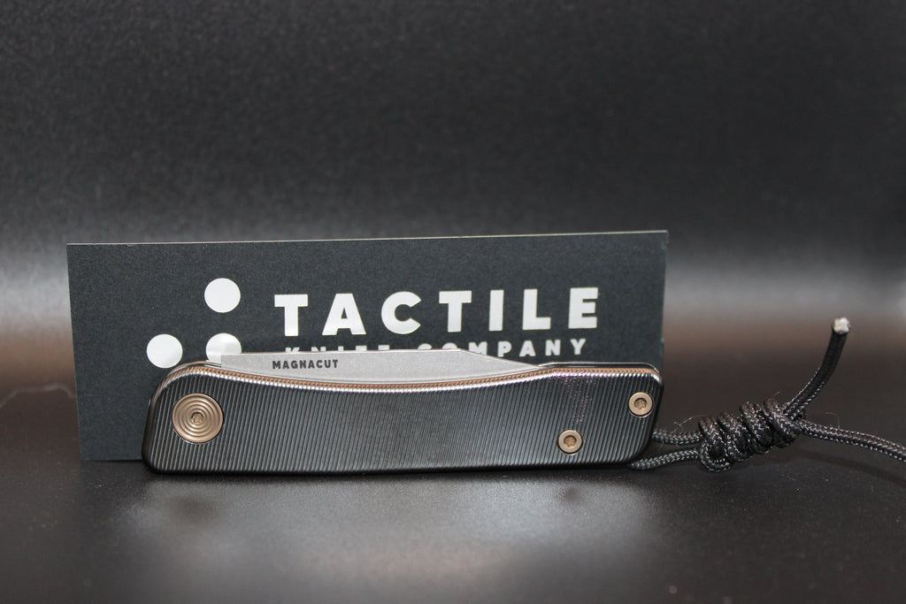 Tactile Knife Co Bexar Modified Slip Joint Magnacut Steel Full Titanium Scales
