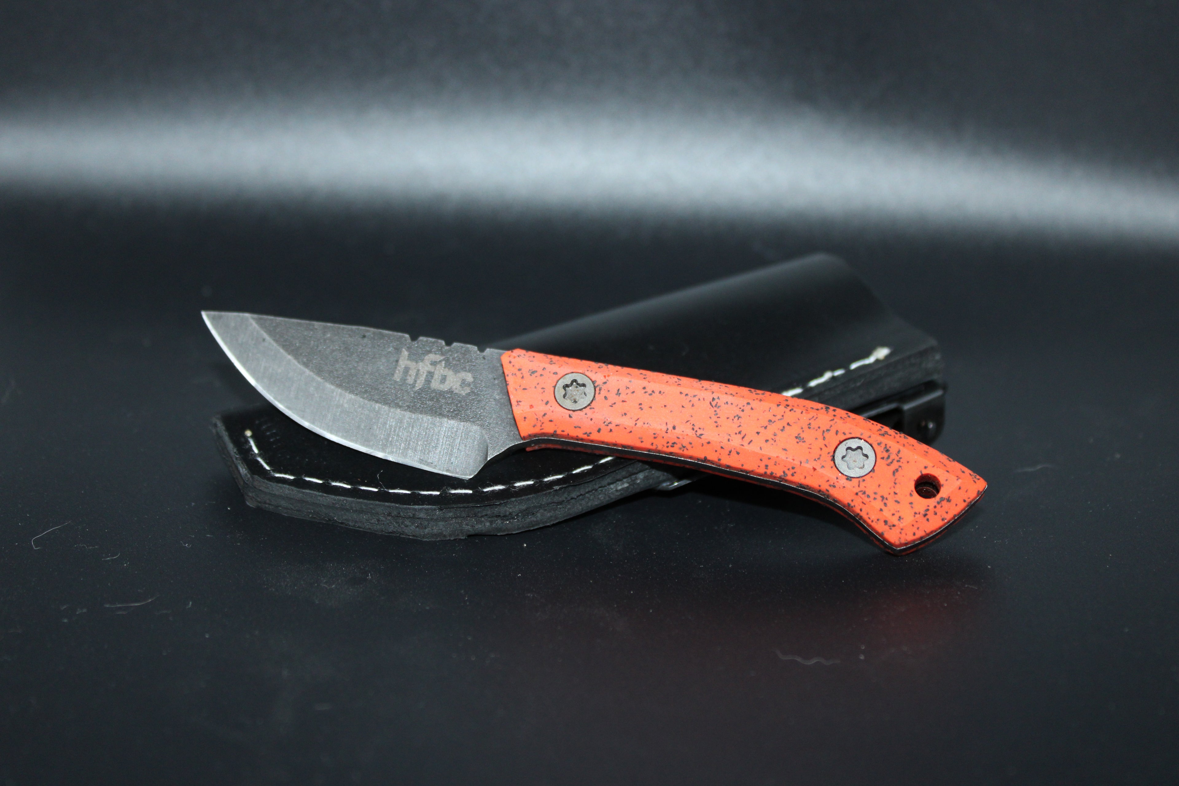 HF Blade Co Skeeto Handmade in the USA with Magnacut steel and Leather Sheath