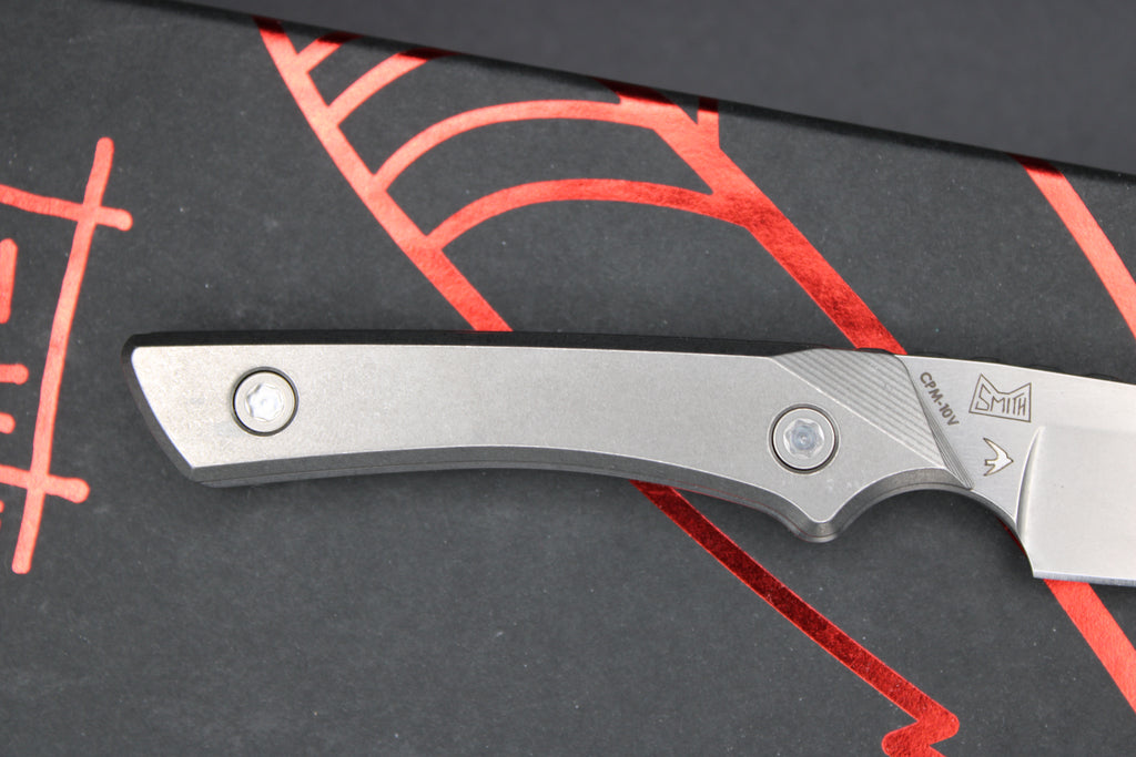 10V LynchNW Swift Six Fixed Blade Titanium Handle with Leather Sheath