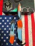 Heretic Knives Hydra V4 GT-40 Cell Shaded Single-Action Out-The-Front Automatic Magnacut Recurve Blade