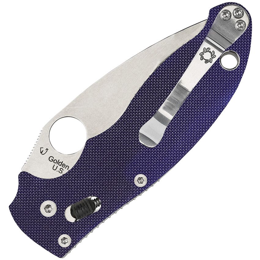 Spyderco Manix 2 S110V Ball Bearing Lock Blue G10 Scales