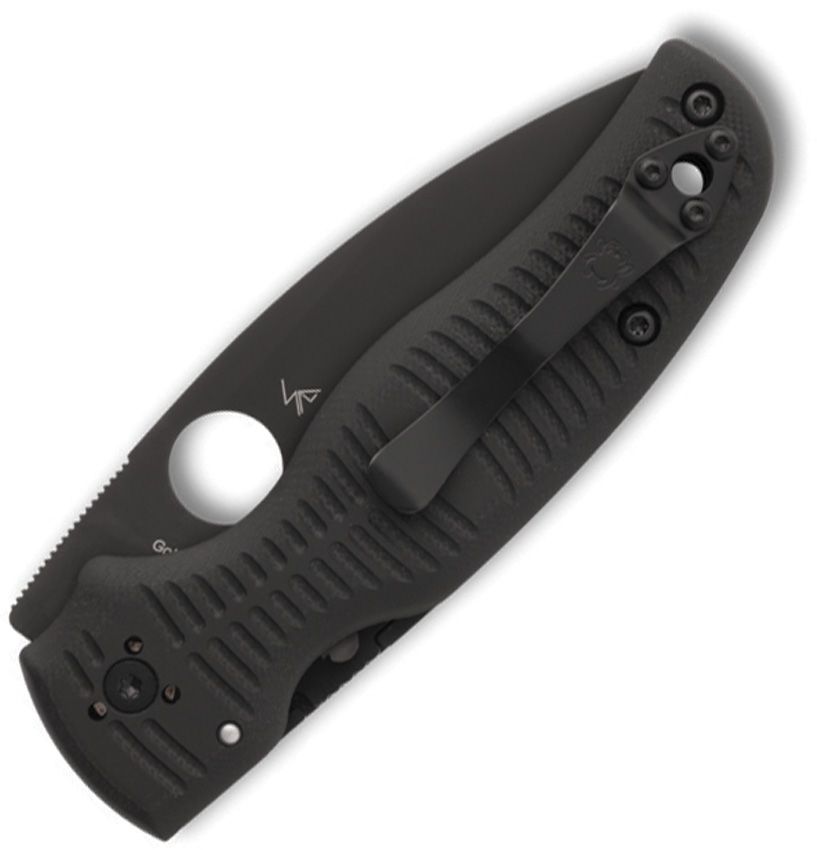 Spyderco Shaman Salt DLC coated Magnacut blade, contoured G10 handles