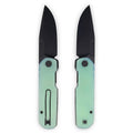 Vero Engineering Avid 1 S45VN blade steel G10 Handles and Blackwash Blade