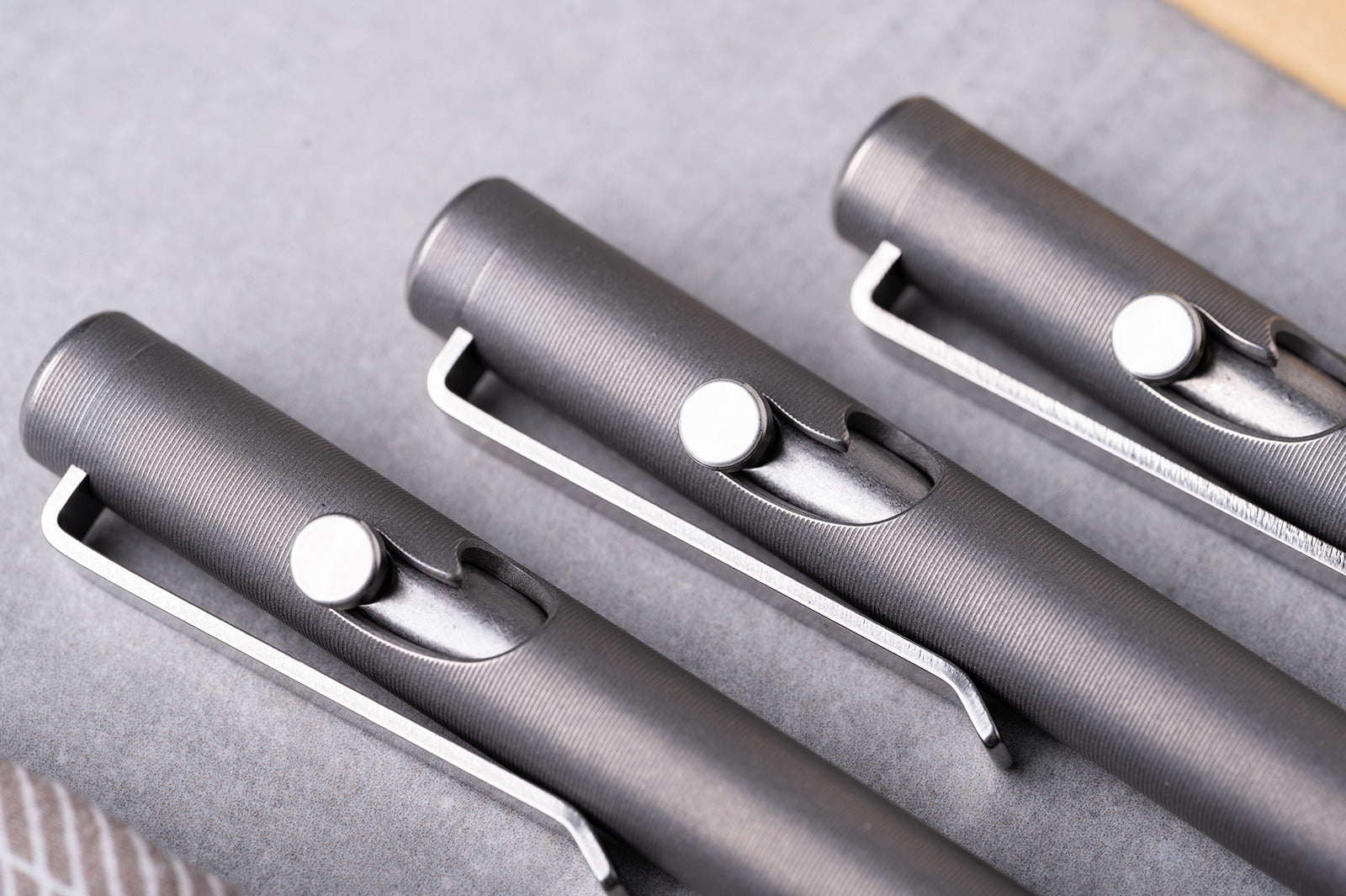 Tactile Turn Stonewashed Bolt Action Titanium Pen