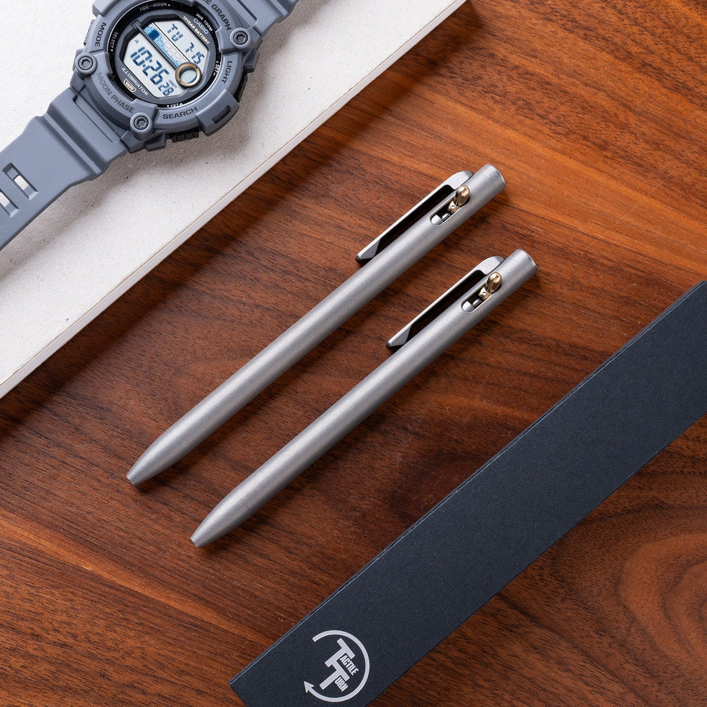 Tactile Turn Stonewashed Titanium Slim Switch Pen