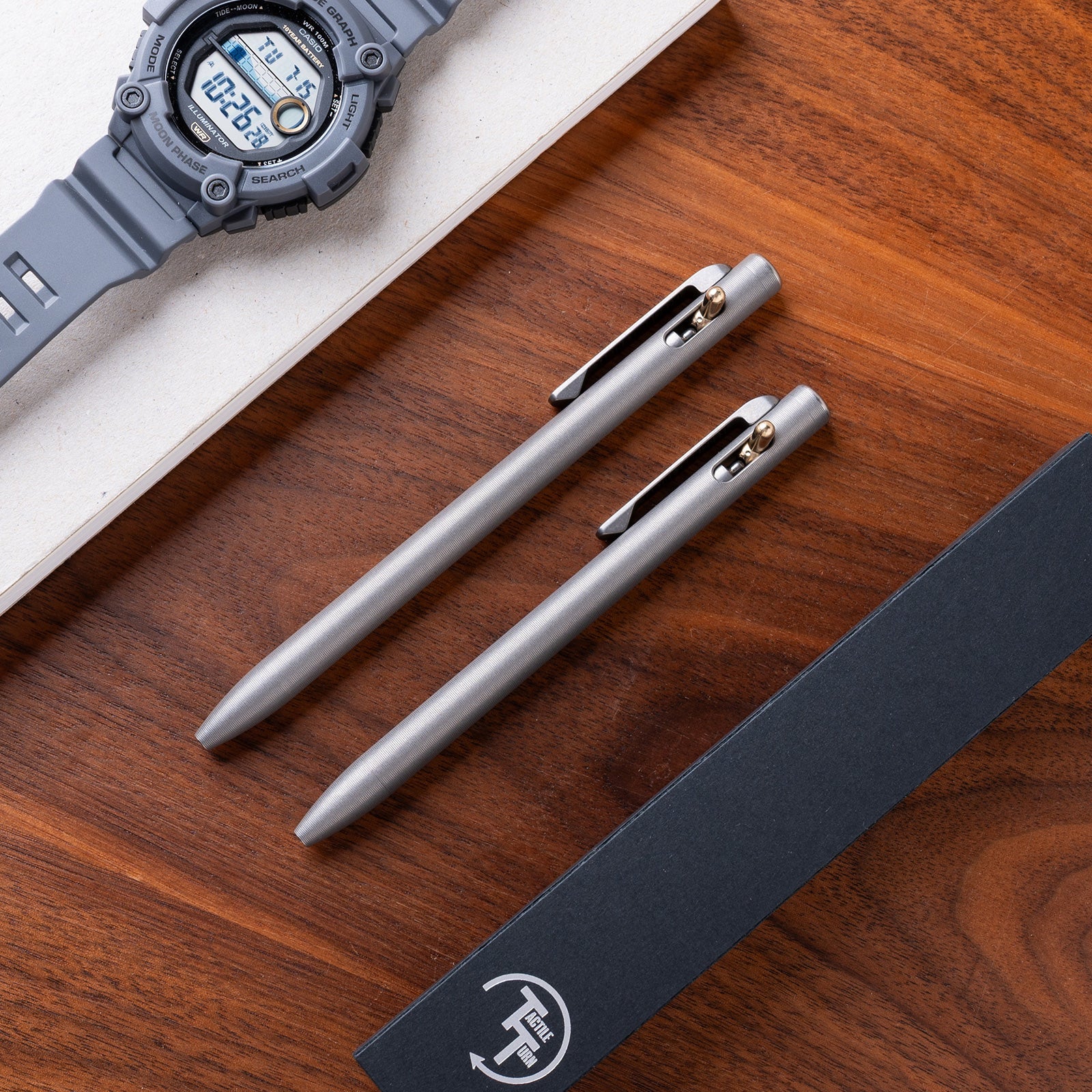 Tactile Turn Stonewashed Titanium Slim Switch Pen